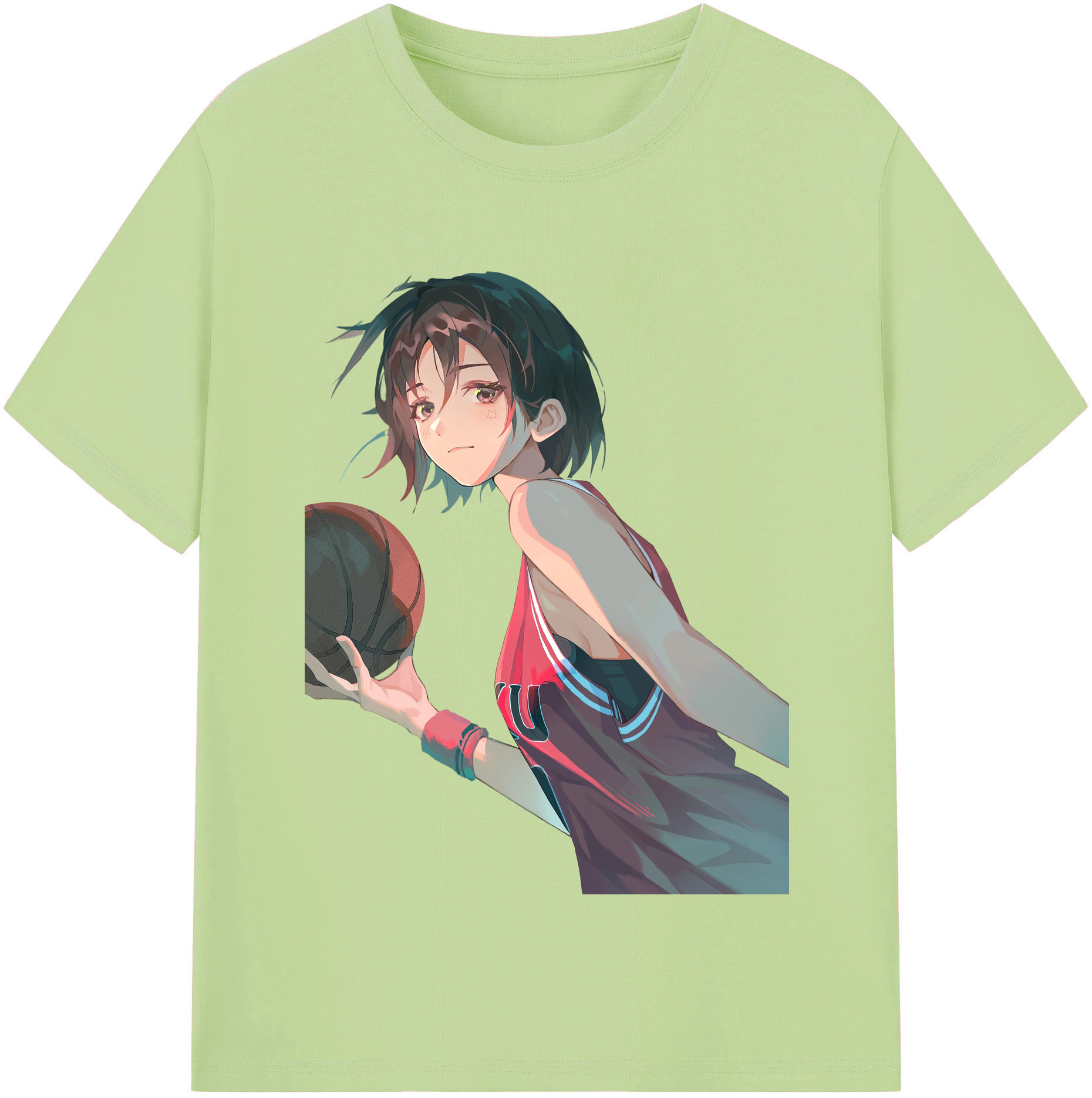 SLAM DUNK／スラムダンク 綿100％半袖Tシャツ（フロントプリント）